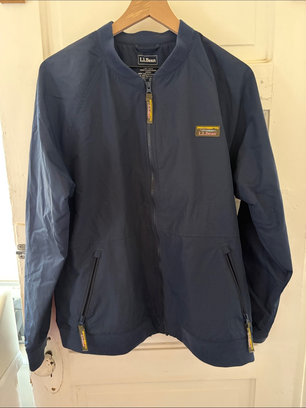 L.L. Bean Navy Blue Women's Lightweight Bomber Jacket